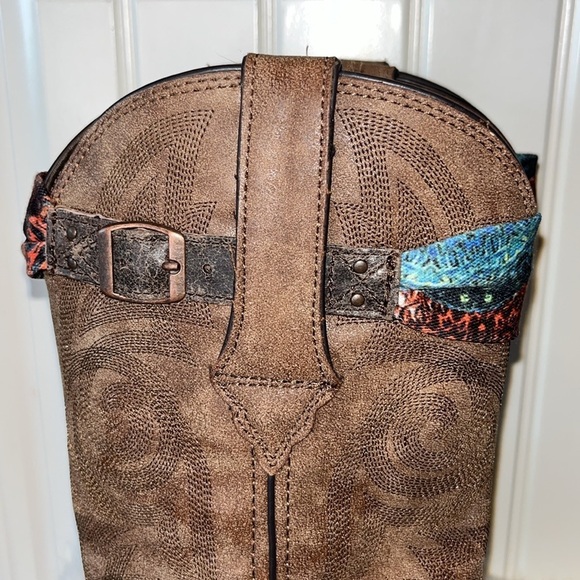 Durango Crush Accessorized cowgirl Boot boho western festival concert -size 7 - Picture 3 of 12
